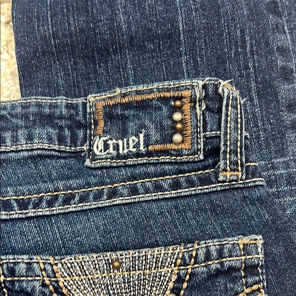 Cruel Girl Blue Straight Leg Jeans Timeless Denim - Picture 6 of 13